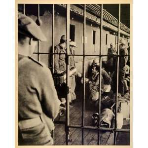  1943 Print Canada Prison Ship Prisoner War Rommel Panzer 