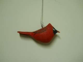 Miniature Songbird Decoy Bird Carvings Tree Ornaments by Zack Ward Set 