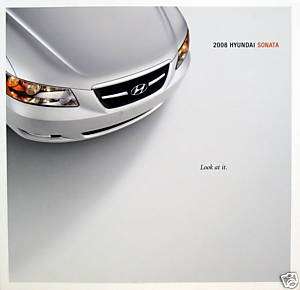 2008 Hyundai Sonata sedan sales brochure   2nd printing  