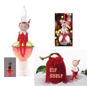   Elf Bubble Night Light and an Elf Jingle Buddy Ornament Toys & Games
