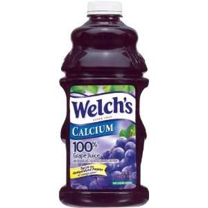 Welchs Calcium 100% Grape Juice 64 oz (Pack of 8)  