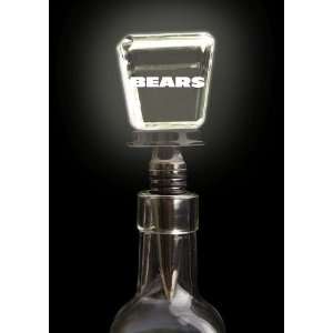    Chicago Bears Laser Etched LED Wine Stopper