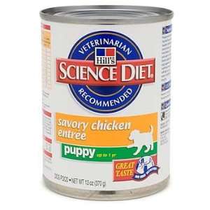  Hills Science Diet Savory Chicken Canned Puppy Food Pet 