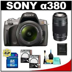   Sony 75 300mm Zoom Lens with 16GB Card + UV Filters + Accessory Kit