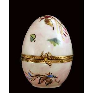 Musical Egg with Peacock Decorated with Swarovski Crystals Rare French 