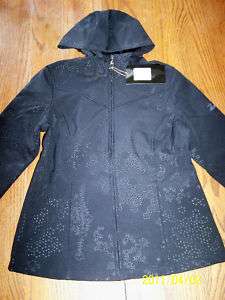 Womens Zero Xposur Black Soft Shell Jacket Coat M L $80  