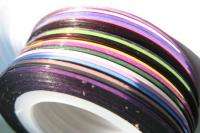   18 Color Rolls Striping Tape Line Nail Art Decoration Sticker.  