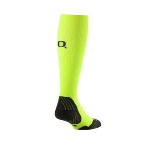   Oxysox Graduated Compression Socks, M, Oregon® Ducks, Neon  
