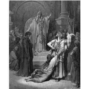 com 6 x 4 Greetings Card Gustave Dore The Bible Judgment Of Solomon 