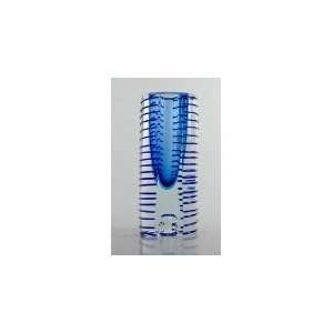  Glass Blue Sommerso Vase 100% Handblown Art H8 Everything 