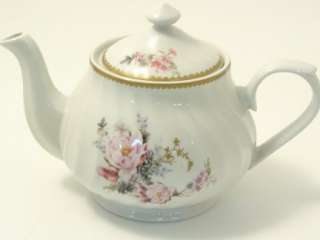 Charmed Rose 21pc Tea Set, Tea Pot, 6 Cups & Saucers  