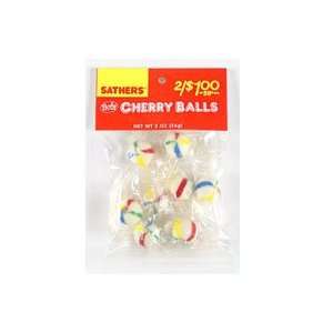  Sathers Bobs Cherry Flavored Candy Balls   2 Oz/ Bag, 12 
