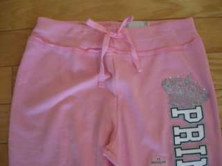 NWT ARIZONA GIRLS 12 Pink PRINCESS Sweat PANTS SoComfy  