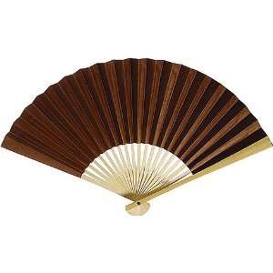  Chocolate Brown Paper Hand Fan