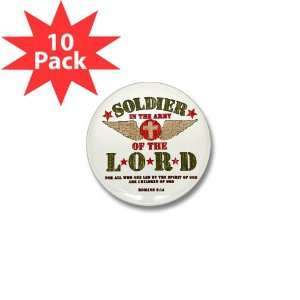   Mini Button (10 Pack) Soldier in the Army of the Lord 