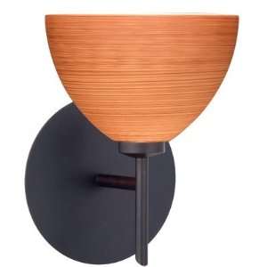   Wall Sconce Finish Bronze, Glass Shade Solare