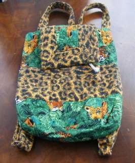 Cheetahs   Handmade Backpack Purse  
