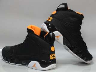 Nike Air Jordan 9 Black Citrus Sneakers Boys Size 7  