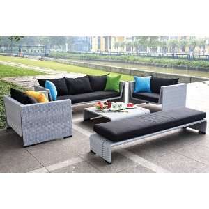 Gray Outdoor Sofa Set 