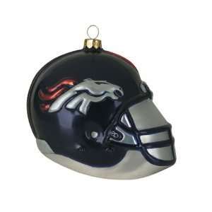 Scottish Christmas Denver Broncos NFL Glass Football Helmet Ornament 3 