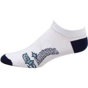  MLB Seattle Mariners White Team Logo Ankle Socks Sports 
