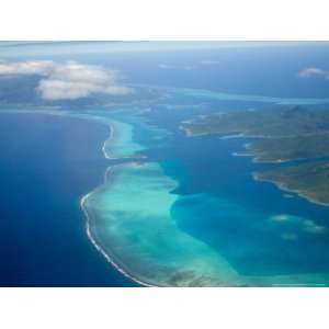  Flight into Bora Bora, Society Islands, French Polynesia 