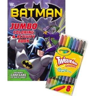 DC Comics BATMAN Coloring Book Set with Crayola Twistable Crayons
