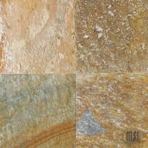  Montego Sela Goldish White 16 X 16 Cleft Quartzite Tile (8 