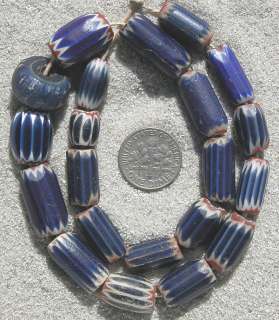 venetian 4 and 6 layer chevron african trade beads  