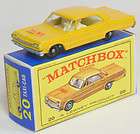 Matchbox Regular Wheels #20 CHEVROLET IMPALA TAXI CAB W/RARE RED 