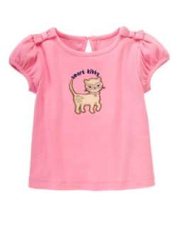 GYMBOREE GIRLS 12 18 2T 3T Smart Kitties Pink Shirt NWT  