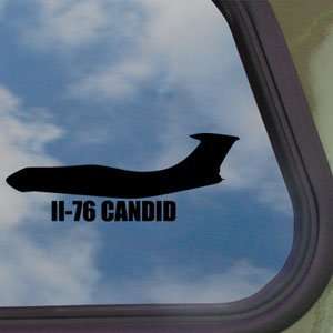  Il 76 CANDID Black Decal Military Soldier Window Sticker 