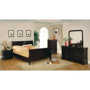  3781K CHY Louis Philippe King Sleigh Bed in Cherry