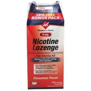 Members Mark   Nicotine Lozenge 4 mg, Polacrilex, Cinnamon Flavor 