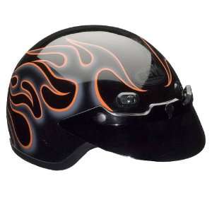  Bell Flames Shorty Touring Motorcycle Helmet   Gloss 