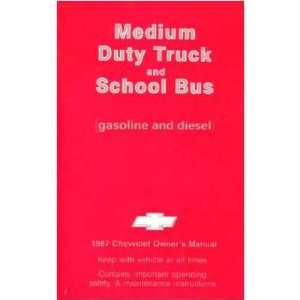  1987 GMC MEDIUM DUTY TRUCK Owners Manual User Guide 