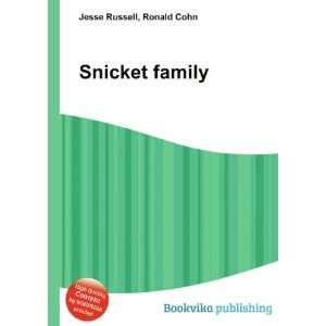 Snicket family Ronald Cohn Jesse Russell  Books