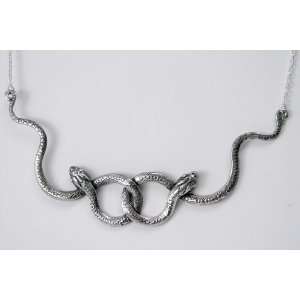  Sterling Silver Double Snake NecklaceMeetingMating 