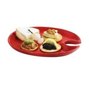 Red Cocktail Snack Plates   Set of 4 by Forum  Kitchen 