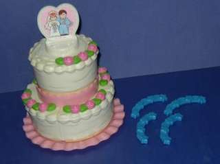 Fisher Price Fun With Food Wedding Cake 17 pieces 1987 31C  