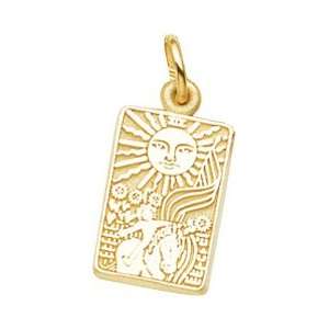  Rembrandt Charms Tarot Card Charm, 10K Yellow Gold 