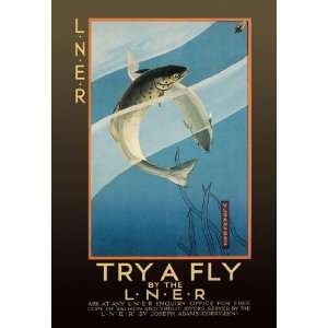  Try a Fly 28x42 Giclee on Canvas