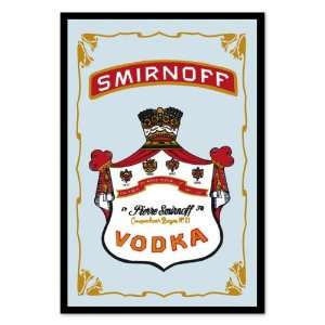  Smirnoff Vodka   Bar Mirror (Size 9 x 12) Arts, Crafts 