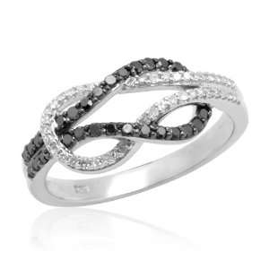   Diamond Knot Ring (1/3 cttw, I J Color, I3 Clarity), Size 8 Jewelry