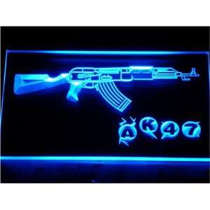  AK47 KALASHNIKOV Airsoft Gun Neon Light Sign Everything 