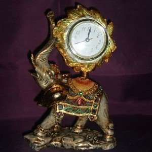  ELEPHANT SLUMDOG & CLOCK   9.5 SLUMDOG ELEPHANT CLOCK 