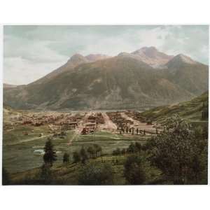  Reprint Silverton and Sultan Mountain, Colorado 1901