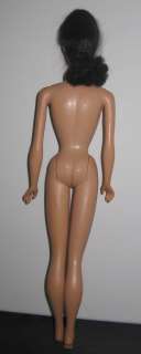   Vintage Brunette #4 ponytail Barbie doll #850 heavy body flocked scalp