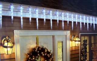   LED Ice Crystal Icicle Lights Set 9ft. Long Christmas Decoration New