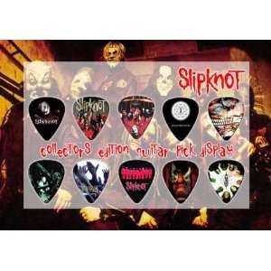  Slipknot Premium Celluloid Guitar Picks Display A5 Sized 